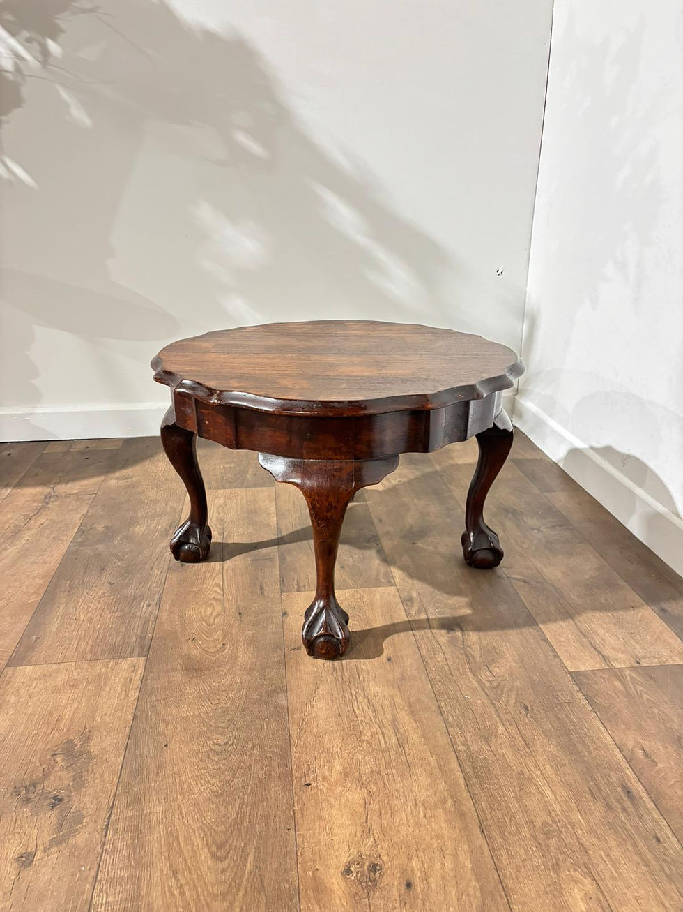 Vintage Mahogany Claw & Ball Coffee Table