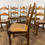 Thumbnail: Set of Six Custom Made Elm Bar Back Dining Chairs