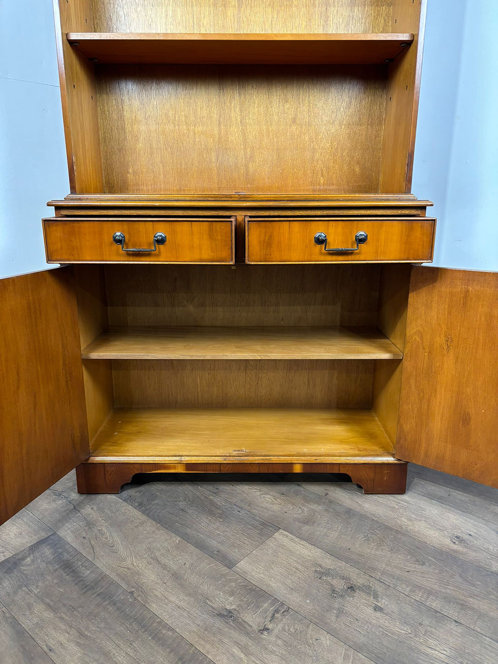 Thumbnail: Reproduction Yew Wood Bookcase