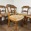 Thumbnail: Victorian Set of Six Carved Walnut Dining Chairs