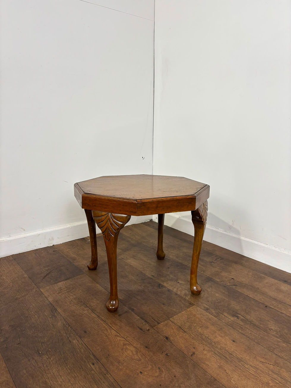 Thumbnail: Vintage Oak Octagonal Coffee Table