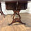 Thumbnail: Vintage Mahogany Drop-Leaf Coffee Table with Tooled Leather Top