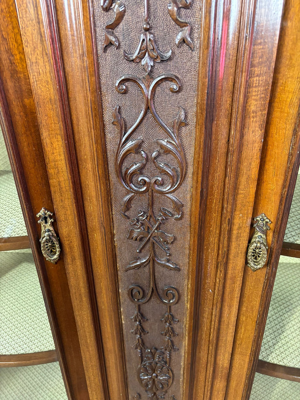 Thumbnail: Edwardian Mahogany Bow Front Display Cabinet