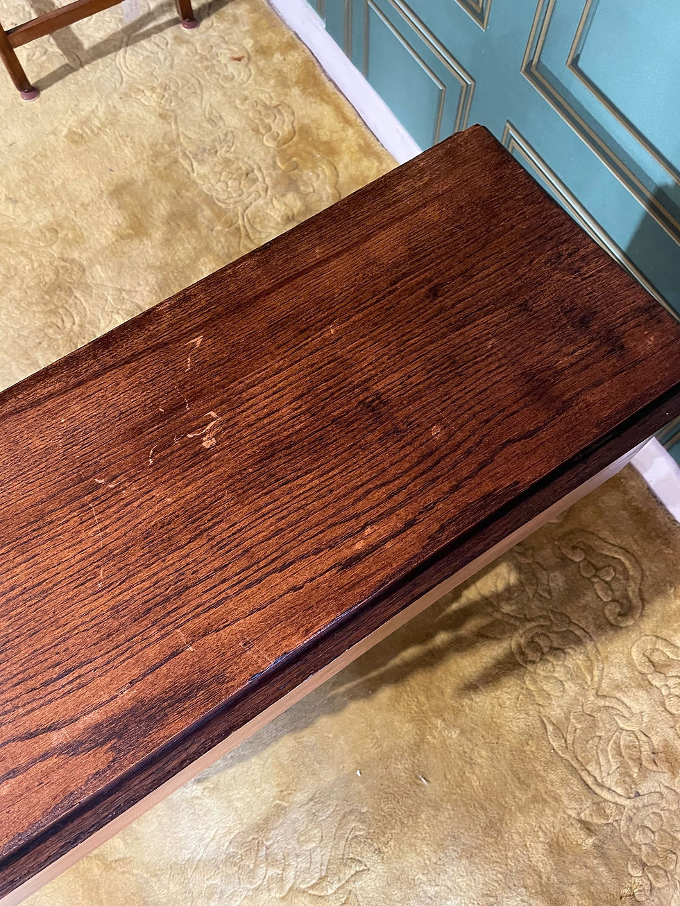 Thumbnail: Vintage Oak Drop Leaf Table On Barley Twist Supports