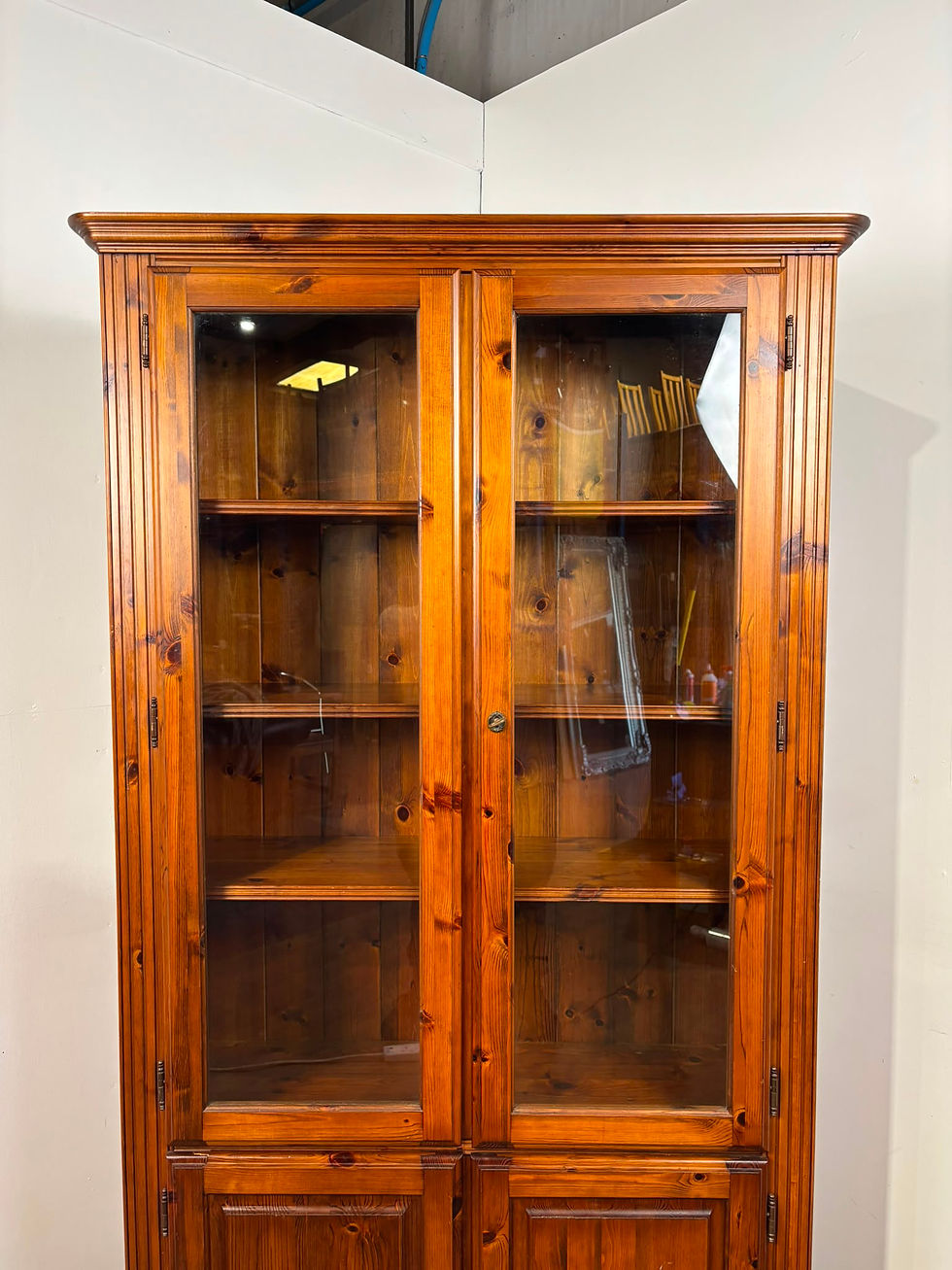 Thumbnail: Contemporary ‘Ducal’ Pine Glazed Bookcase