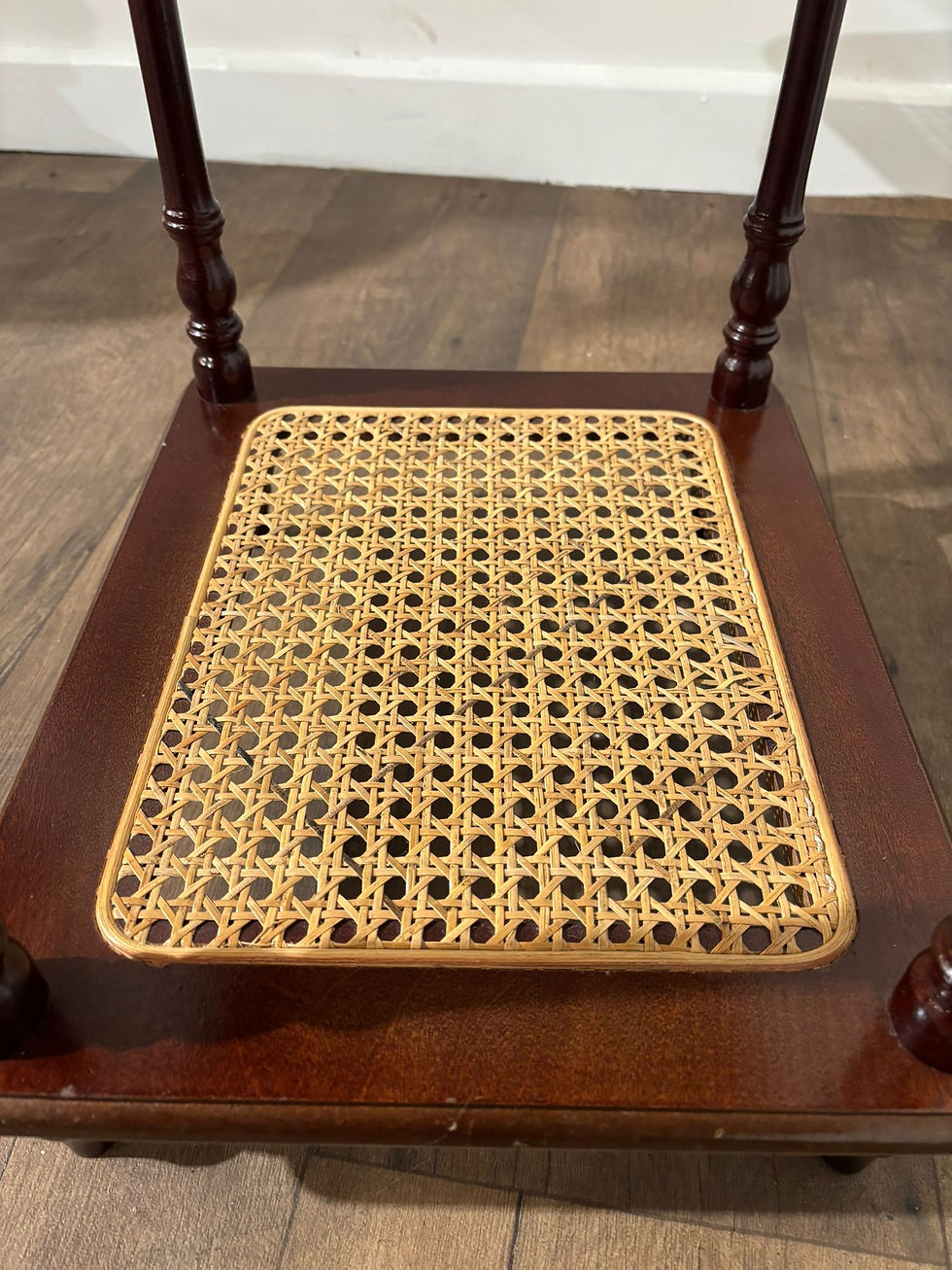 Thumbnail: Reproduction Mahogany & Wicker What-Not