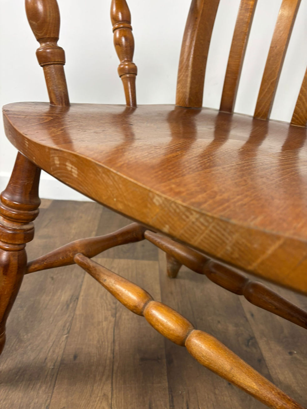 Thumbnail: Victorian Style Beech Farmhouse Kitchen Chair