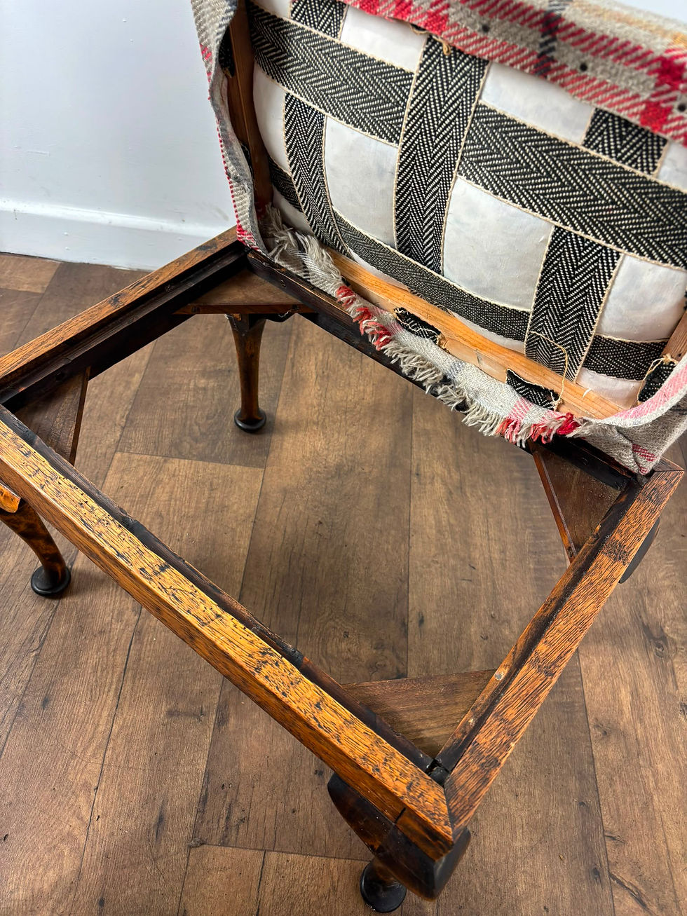 Thumbnail: Vintage Oak Footstool