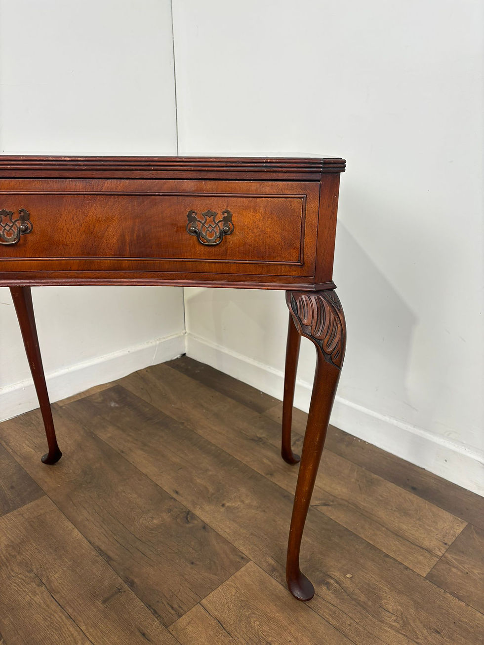 Thumbnail: Reproduction Mahogany Side Table With Drawer