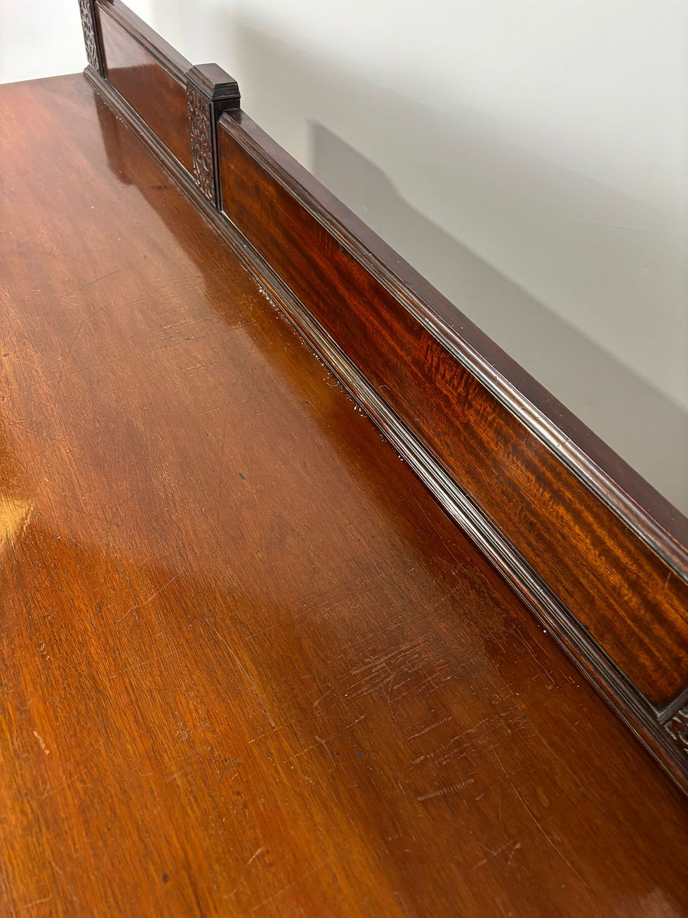 Thumbnail: Edwardian Mahogany Bow Front Sideboard