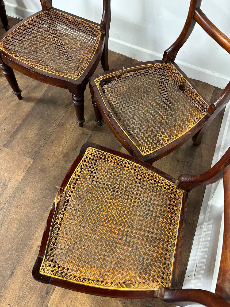 Thumbnail: Set of Six Victorian Mahogany Dining Chairs