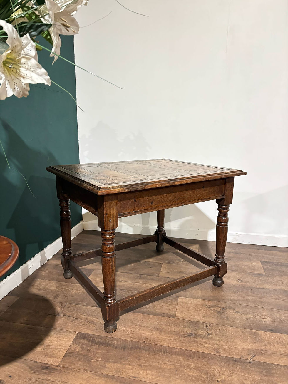 Thumbnail: Victorian Oak Library Table