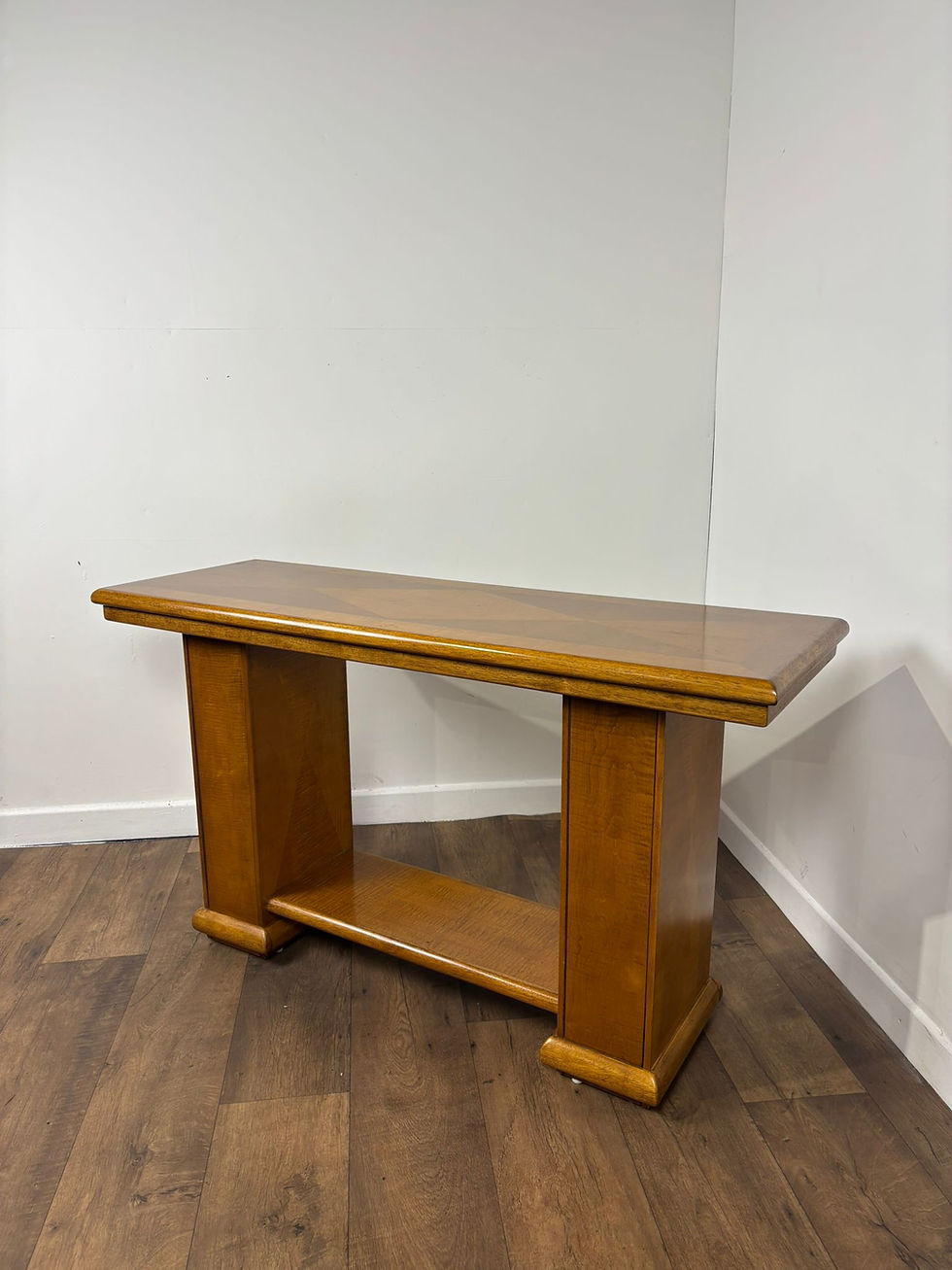 Art Deco Style Twin Pedestal Console Table