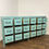 Thumbnail: Vintage Indian Reclaimed Rustic Sideboard With 18 Drawers - In Duck Egg Blue