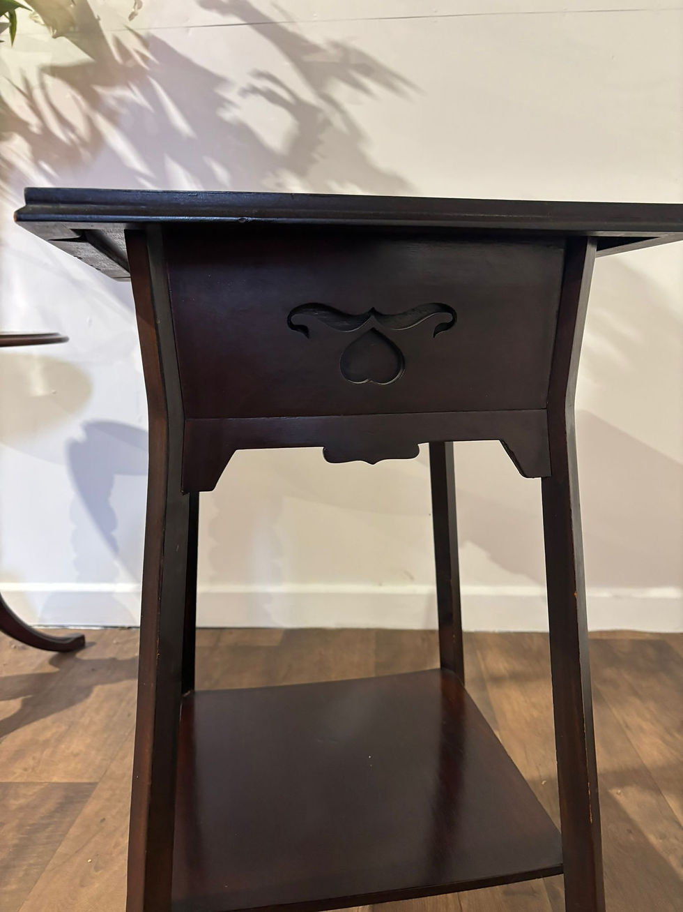Thumbnail: Victorian Art Nouveau Influenced Sewing Box - Now Side Table