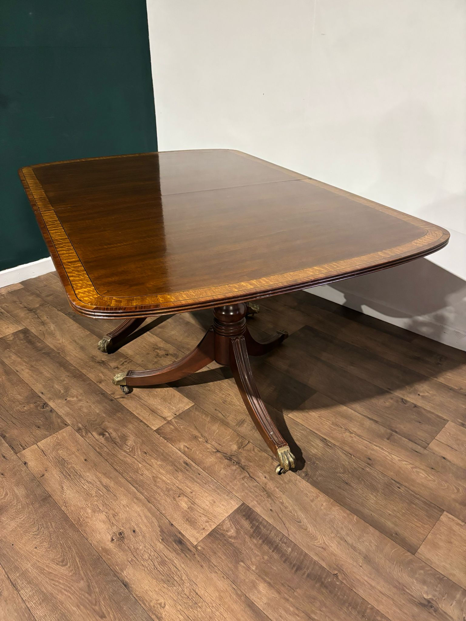 Mahogany Twin Pedestal Dining Table
