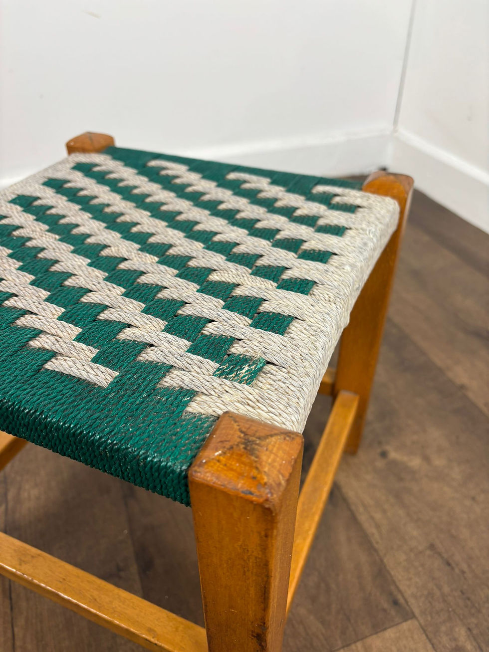Thumbnail: Vintage Oak Framed Stool