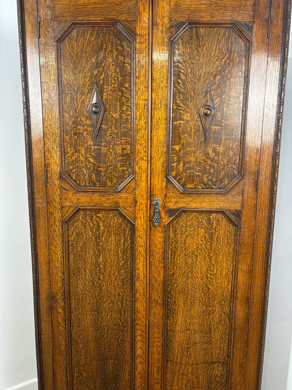 Thumbnail: Early 20th Century Oak Freestanding Corner Cupboard