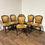 Thumbnail: Vintage Set Of six French Mahogany Framed Dining Chairs