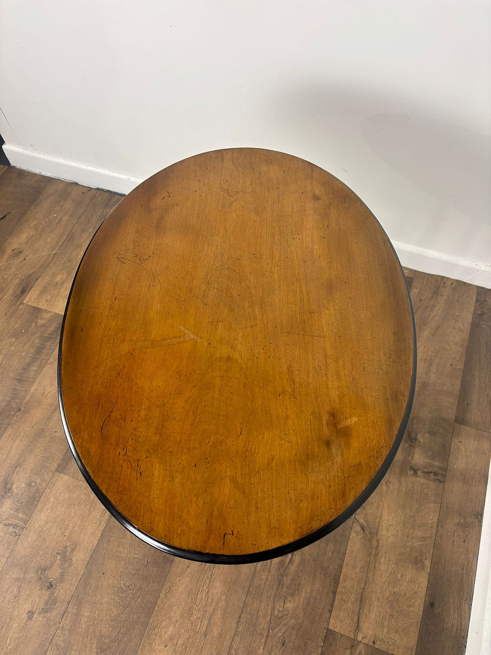 Thumbnail: Victorian Mahogany Oval Tip Top Tripod Table