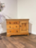 Victorian Stripped Pine Dresser Base