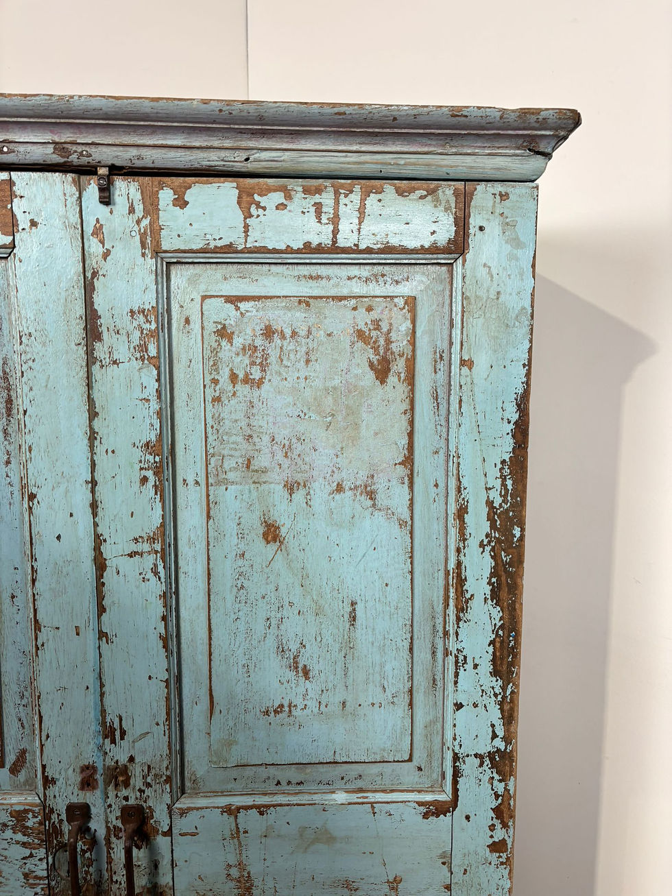 Thumbnail: Reclaimed Blue Indian Wooden Cupboard