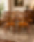 Antique Set of Five Mahogany Lyre Back Dining Chairs