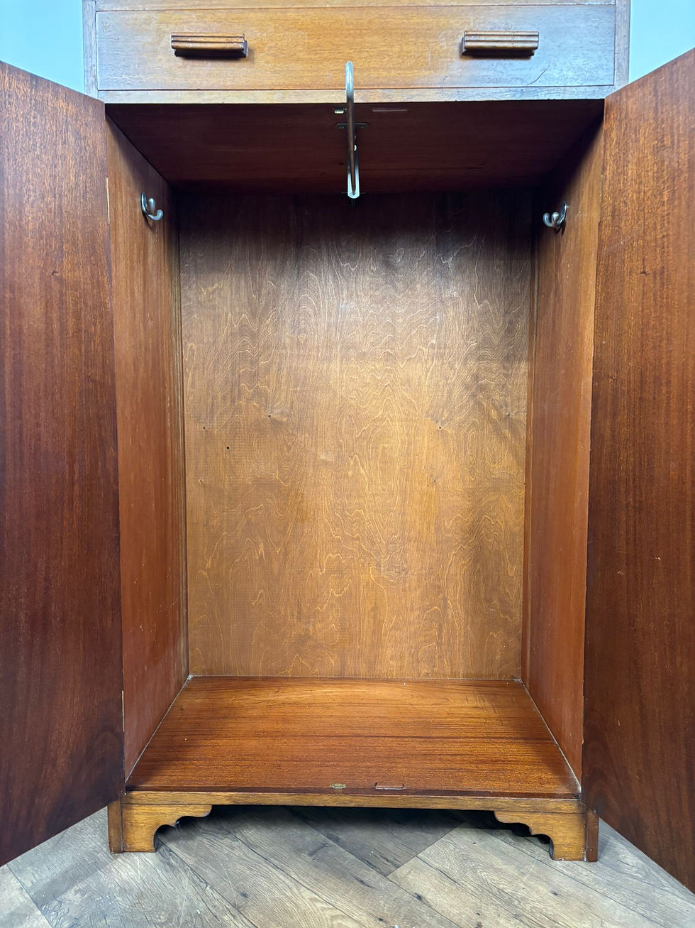 Thumbnail: Vintage Oak Tallboy With Single Drawer Over Two Doors