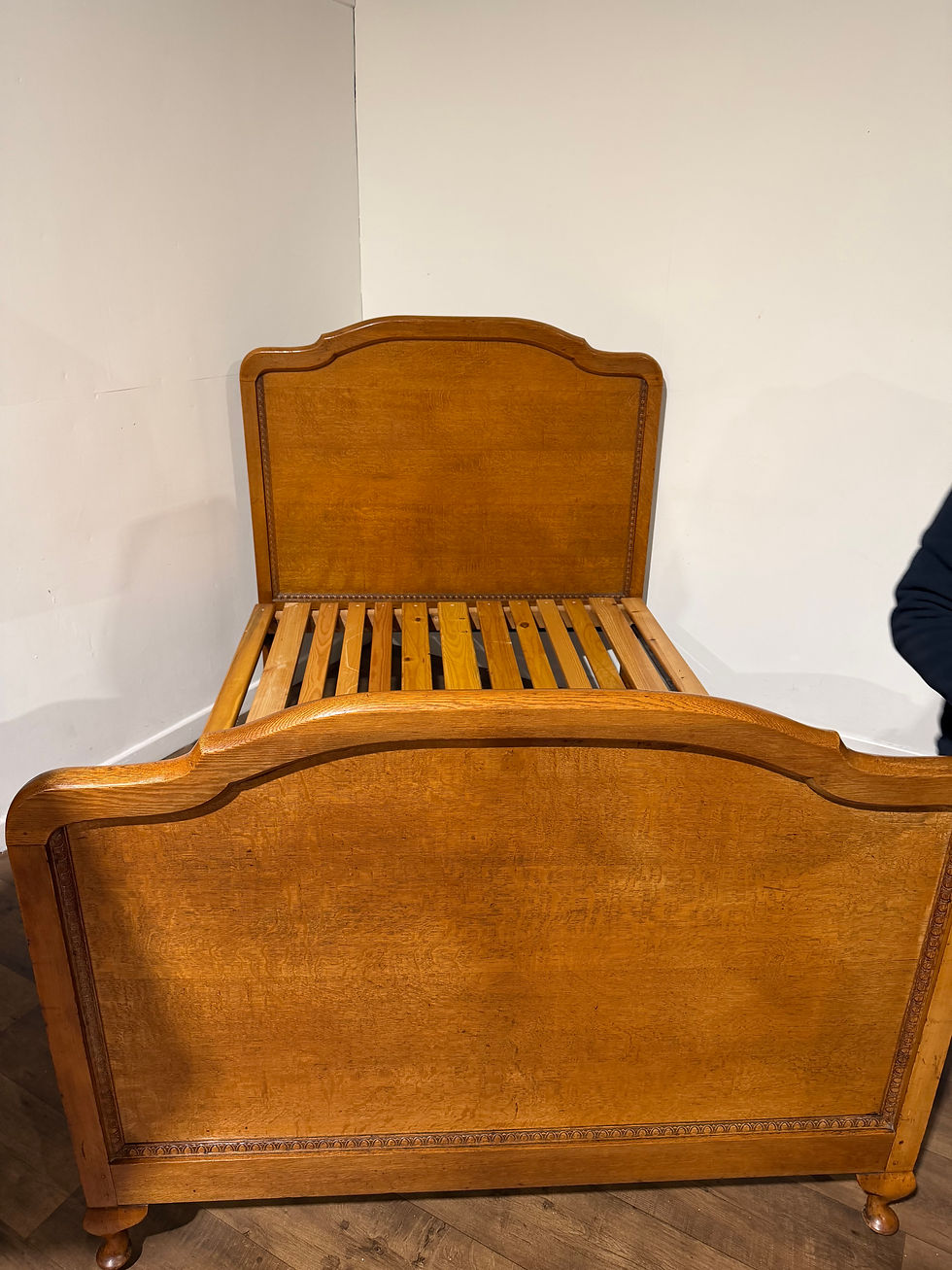 Thumbnail: Vintage Oak Double Bed Frame