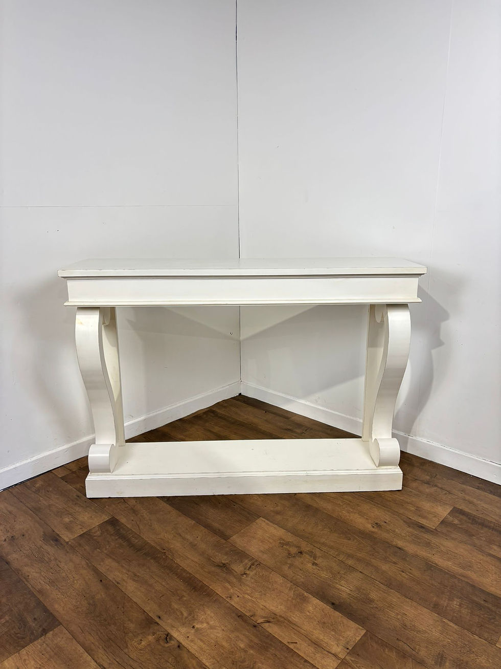 Large Modern White Console Table