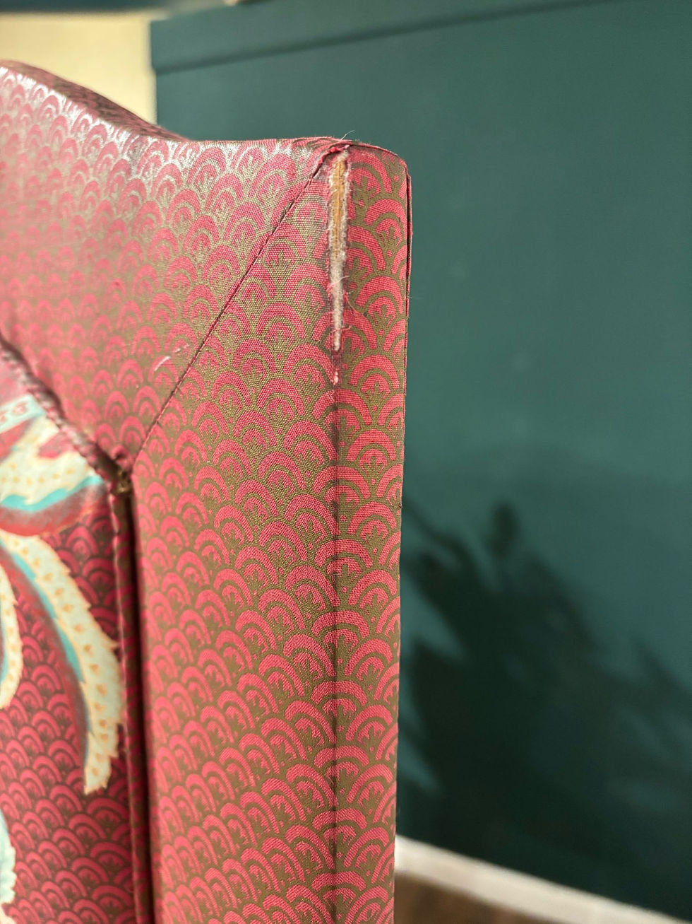 Thumbnail: Vintage Fabric Three Fold Dressing Screen