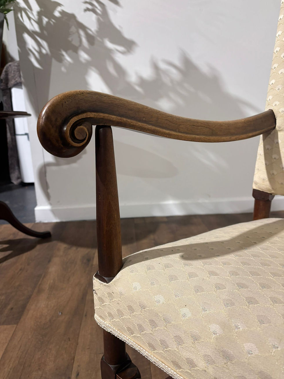 Thumbnail: Early 20th Century Oak Framed Hump Back Side Chair