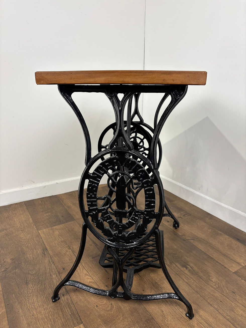 Thumbnail: Vintage Oak & Cast Iron Rectangular Centre Table