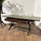 Thumbnail: Vintage Mahogany Drop-Leaf Coffee Table with Tooled Leather Top