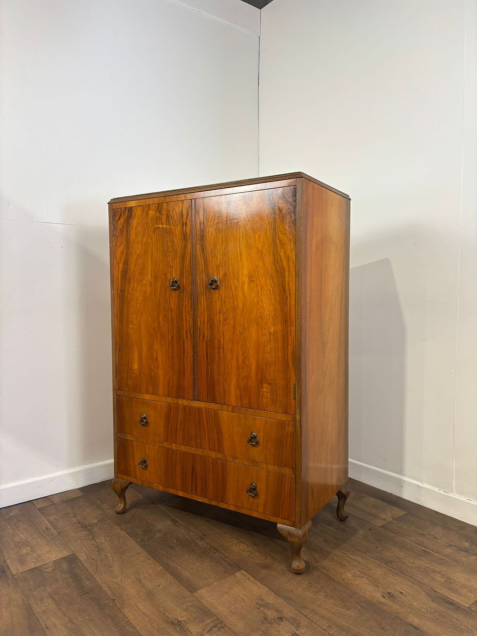 Thumbnail: Vintage Walnut Veneered Tallboy