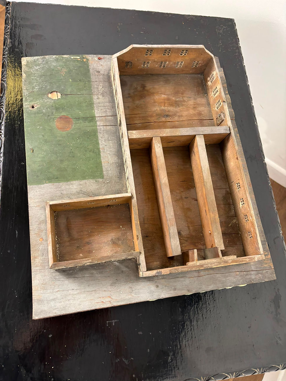 Thumbnail: Antique Architectural Model Of Traditional Lower Saxon Farmhouse 