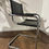 Thumbnail: Contemporary Chrome & Faux Leather Armchair