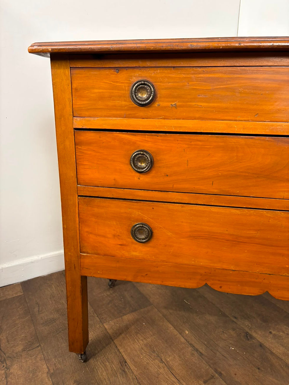Thumbnail: Edwardian Satinwood Three Drawer Chest