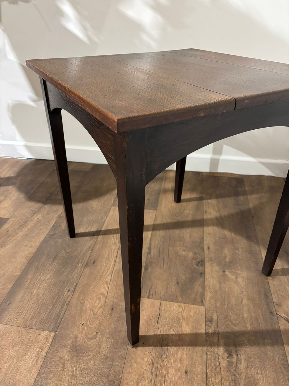 Thumbnail: Vintage Oak Side Table On Square Tapering Legs