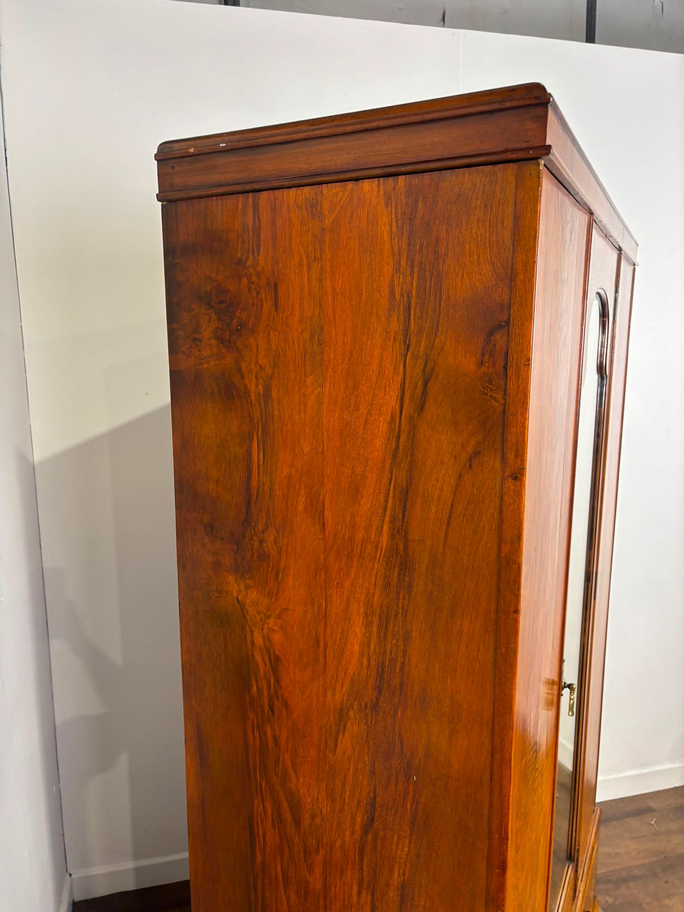 Thumbnail: Art Deco Walnut Single Door Wardrobe