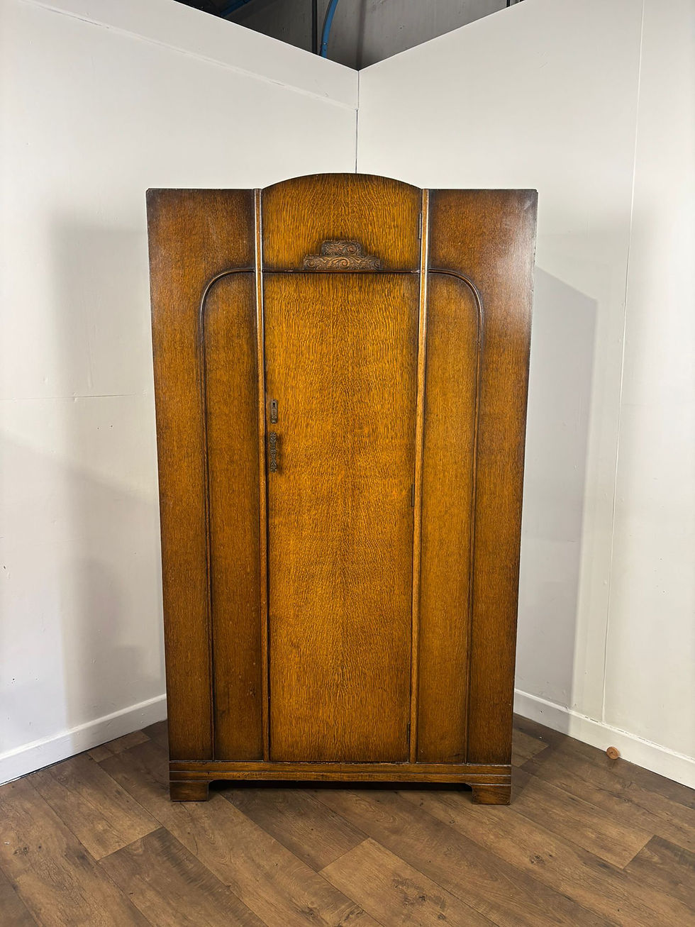 Thumbnail: Vintage Oak Single Door Wardrobe