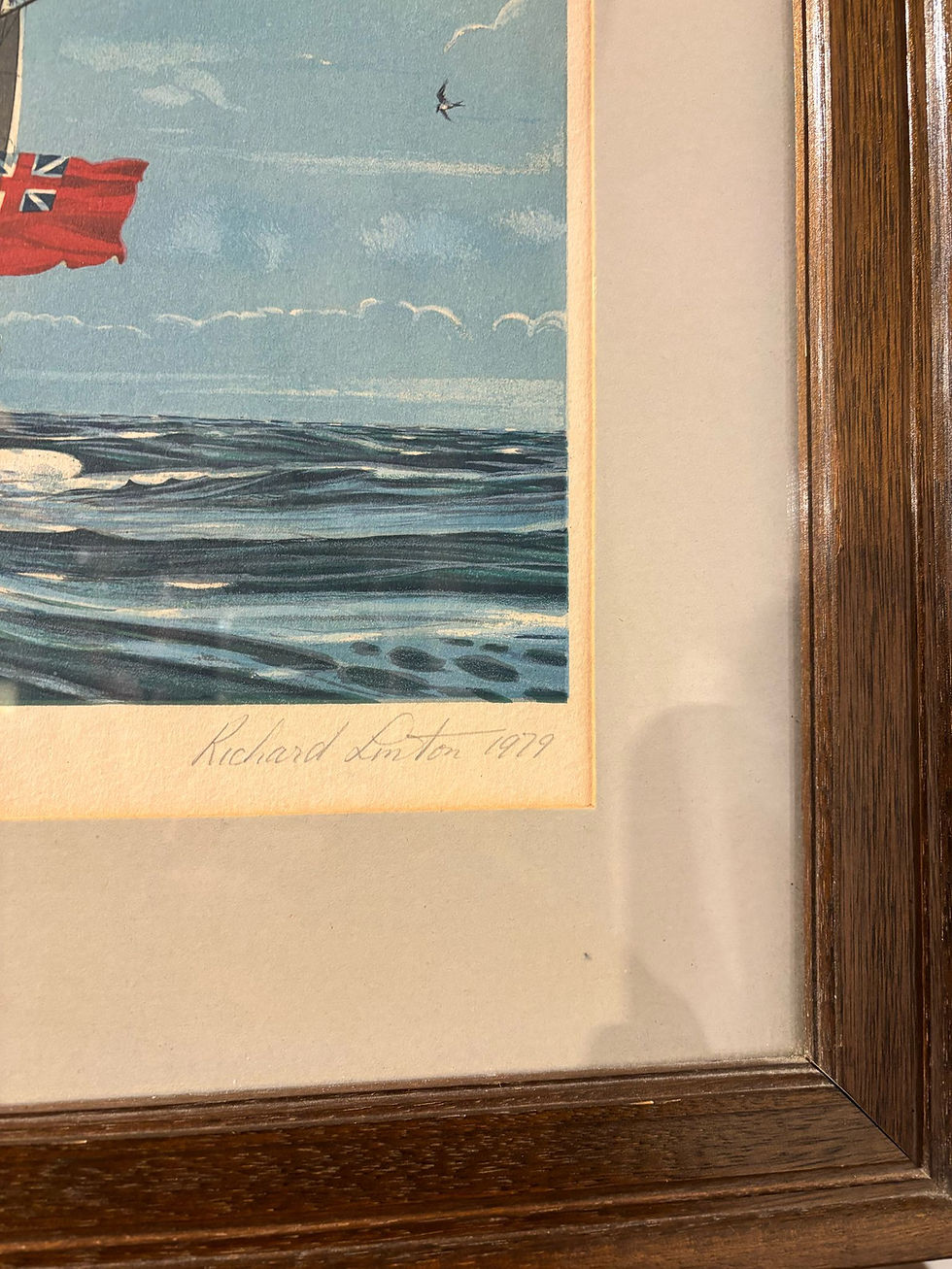 Thumbnail: Vintage Lithograph By Richard Linton