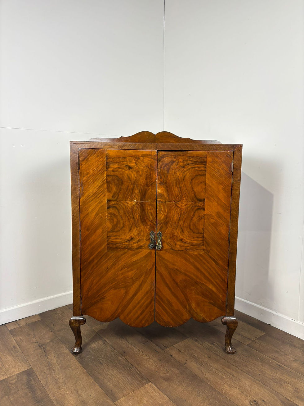 Thumbnail: Vintage Walnut Veneered Tallboy