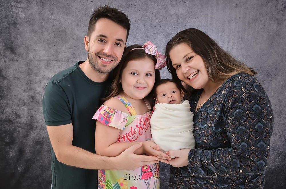 Família comemorou a notícia de que Enrico nasceu imunizado para a Covid-19