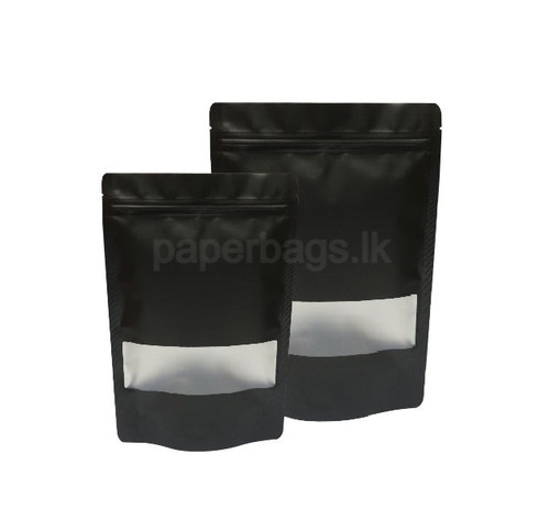 Ziplock Black Window 250g 22x15cm | Paper Bag Shop