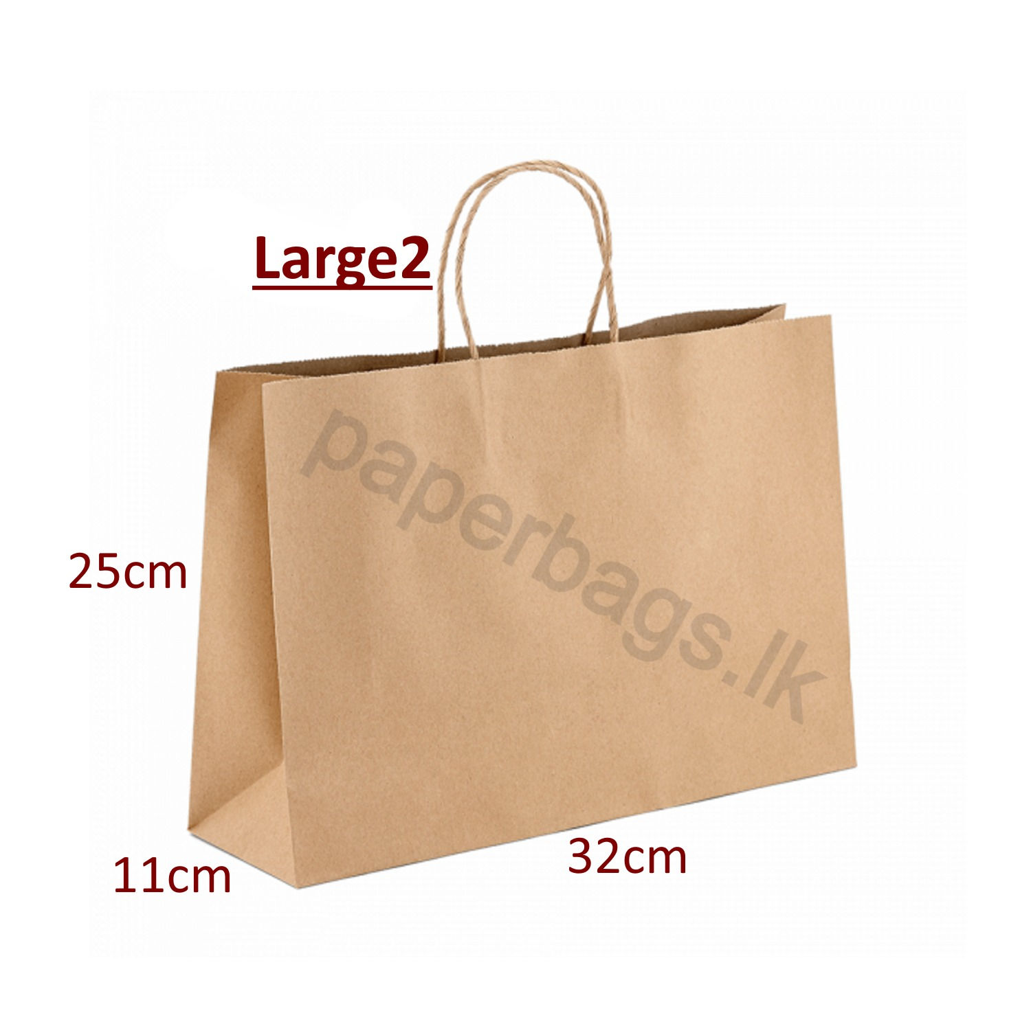 Carrier Bag Brown 25x32x11cm