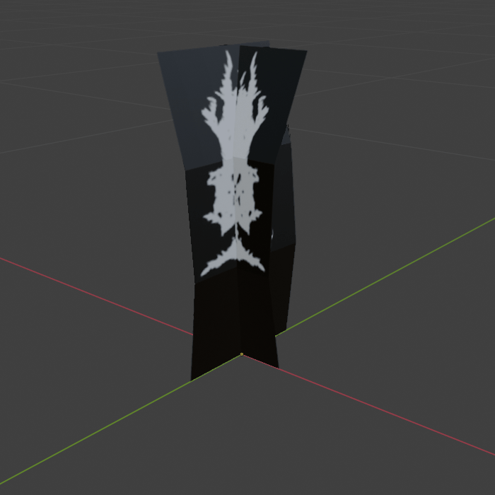 A single mosscards, crossectioned