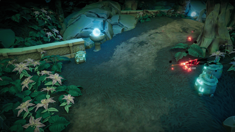 Boss projectile particle movement