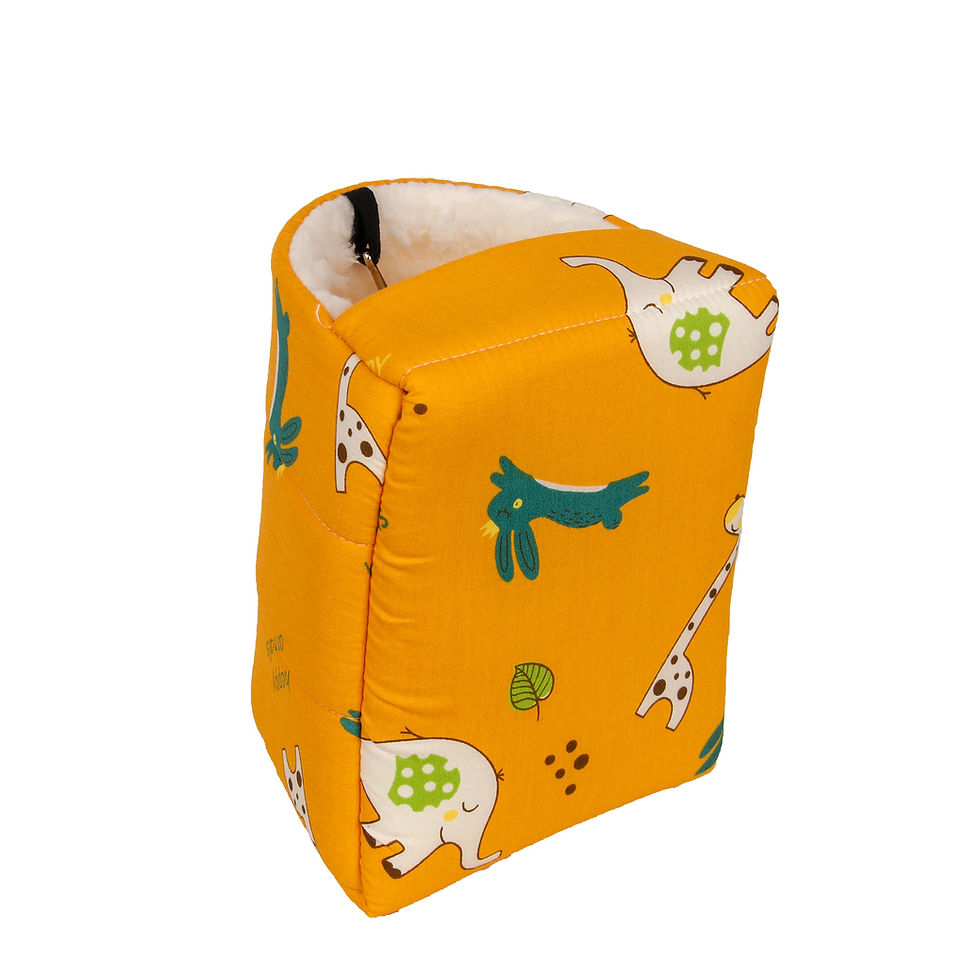 Thumbnail: 1pc Cute Print Bird Bed Mini Cage Rabbit Squirrel Mat Guinea Pig Nest Hamster Ho