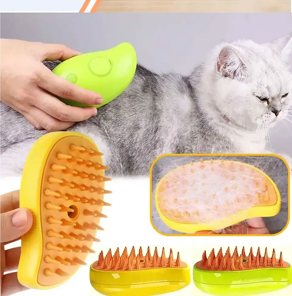 Thumbnail: Cat Dog Steamy Brush Steam Brush Electric Sprayer for Massage Pet Grooming tool 